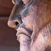 「を」と「で」